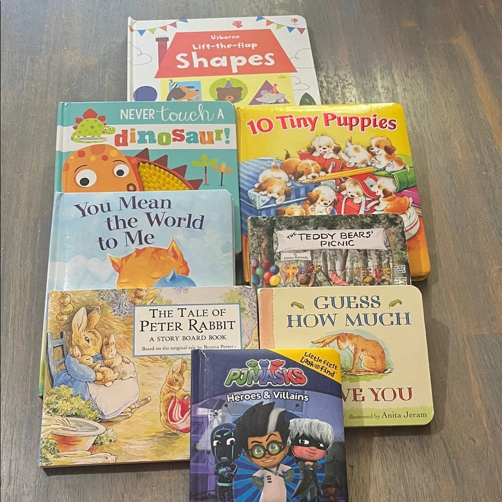 CHILDREN’S BOARD BOOKS SET OF 8 new kids books learning #12